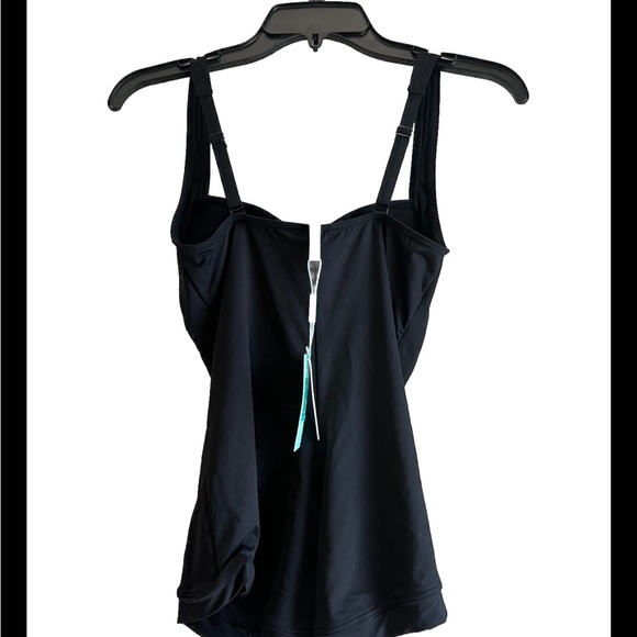 Sea Level Essentials Black Twist Front One Piece Swimsuit - Picture 5 of 9